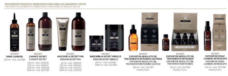 Productos tratamientos Nook