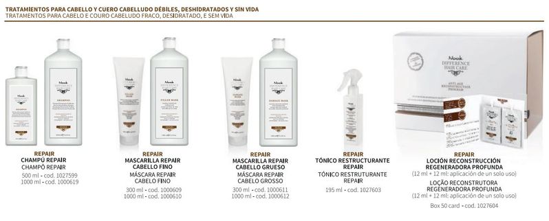 Productos tratamientos Nook